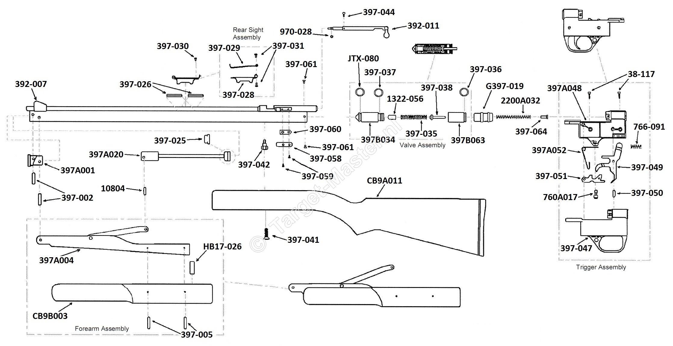 392, Parts Drawing Benjamin 392